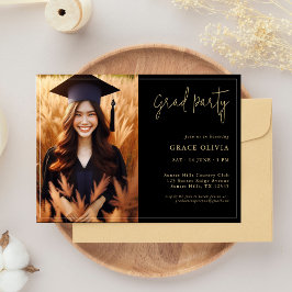 Convite de festas Elegante de Formando de Fotograf