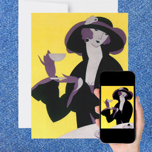 Convite de festas Elegante de Tarde Vintage