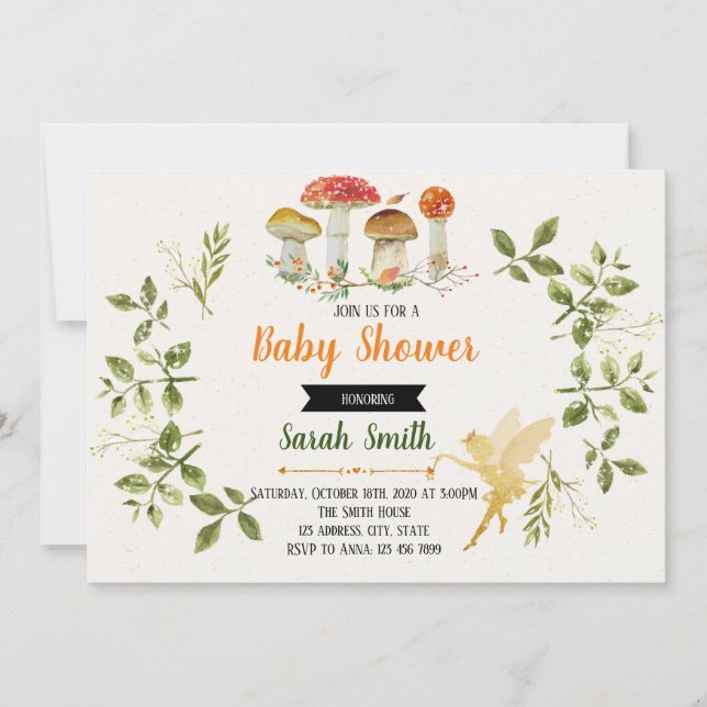 Convite de festas Enchanted do chá (Frente)