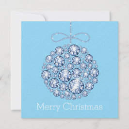 Convite de festas Enfeites de natal azul