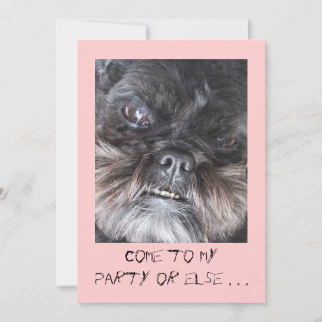 Convite de festas engraçado (Frente)