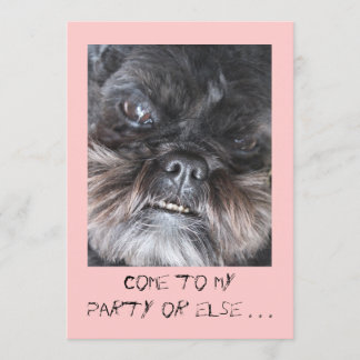 Convite de festas engraçado