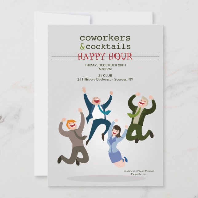 Convite de festas Feliz dos Colegas (Frente)