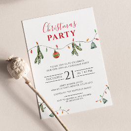 Convite de festas Festivo Feriado de Natal Chic