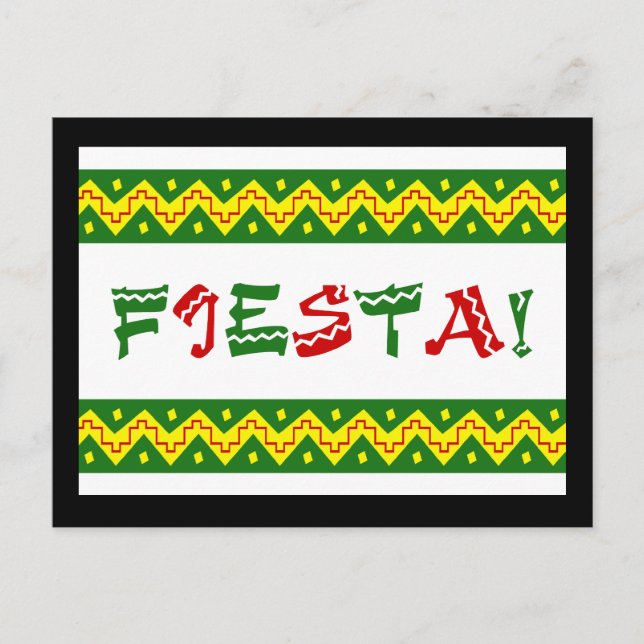 convite de festas fiesta (Frente)