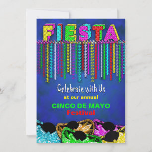 CONVITE DE FESTAS FIESTA - CINCO DE MAIO0 - BRILHO