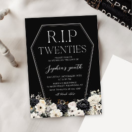 Convite de festas Floral RIP 2000 aniversário de 3