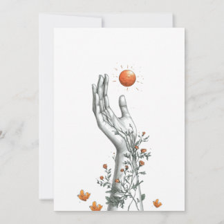 convite de festas formando laranja