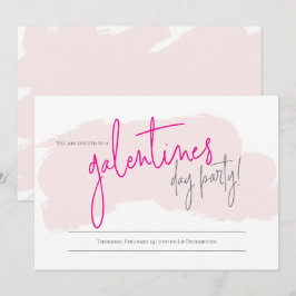 Convite de festas Galentines | DIA DE OS NAMORADOS