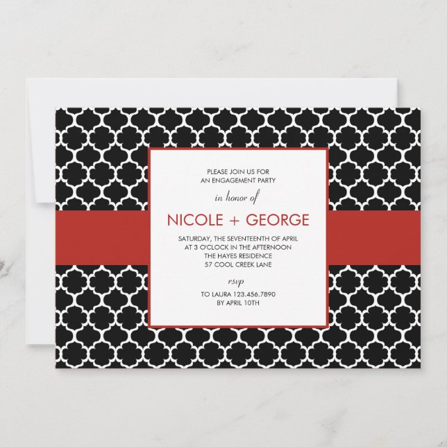 Convite de festas Geral da Banda Chic (Ruby) (Frente)