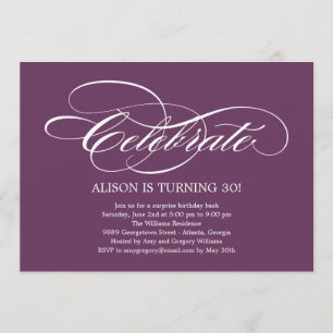 Convite de festas Geral de Celebração Elegante
