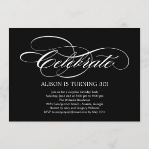 Convite de festas Geral de Celebração Elegante