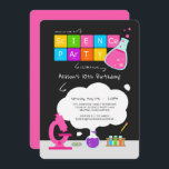 Convite de festas Girly Science<br><div class="desc">Você conhece uma garota que ama ciência? Uma festa temática da ciência é perfeita para o pequeno cientista na sua vida! Faça uma festa de aniversário incrível para crianças com o Convite de festas Girly Science projetado pela Enchantfancy Design. Esses convites de 5" x 7" contêm um conjunto de laboratório...</div>