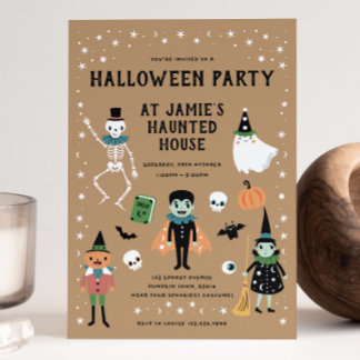 Convite de festas Halloween House