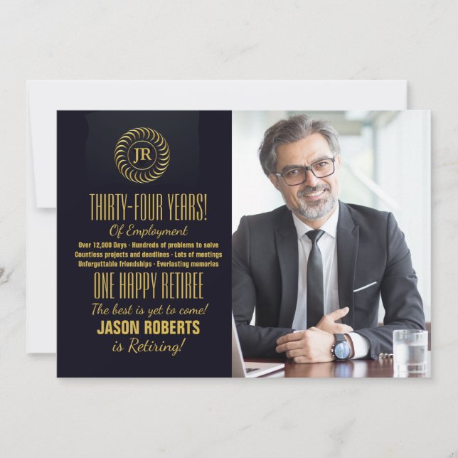 Convite de festas inspirado da aposentadoria da (Frente)