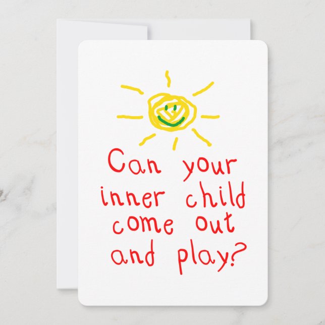 Convite de festas interno da criança (Frente)