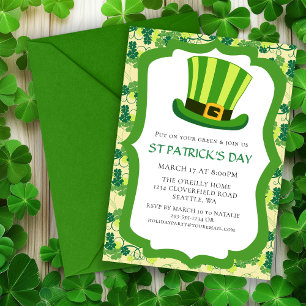 Convite de festas Irlandês Dia de São Patrício