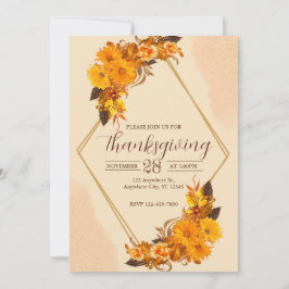 Convite de festas Jante de Ação de Graças