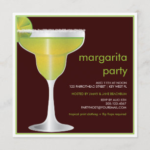 Convite de festas Limão Paradise Margarita