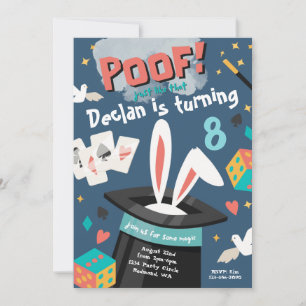 Convite de festas mágico   Convite de aniversário 