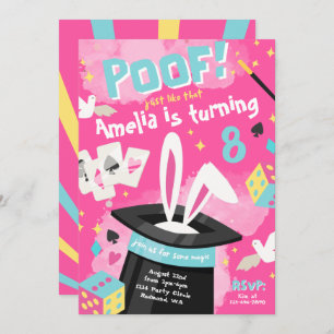 Convite de festas mágico   Convite para magos