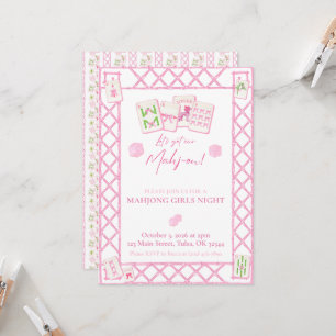 Convite de festas Mahjong, Coquete Noite de Girls