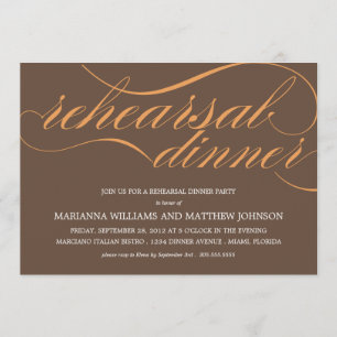 CONVITE DE FESTAS MARROM & ALARANJADO DO ENSAIO