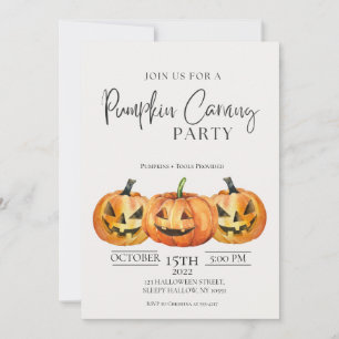 Convite de festas Mínimo de Abóbora