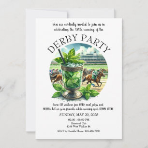 Convite de festas Mint Julep Derby