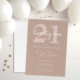 Convite de festas moderno minimalista