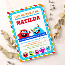 Convite de festas Monster Bash