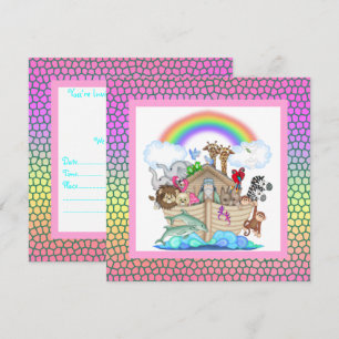 CONVITE DE FESTAS NAIAHS ARK colorido de Pastel