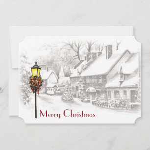 Convite de festas Natais vintages