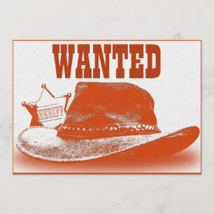 Convite de festas ocidental do tema