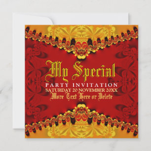 Convite de festas Orient Jungle Art