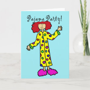 Convite de festas Pajama