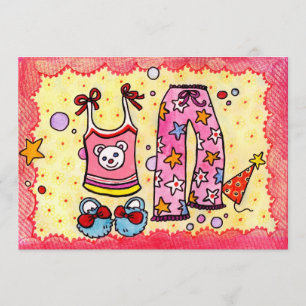 Convite de festas Pajama