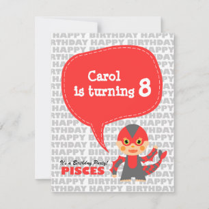 Convite de festas para peixes