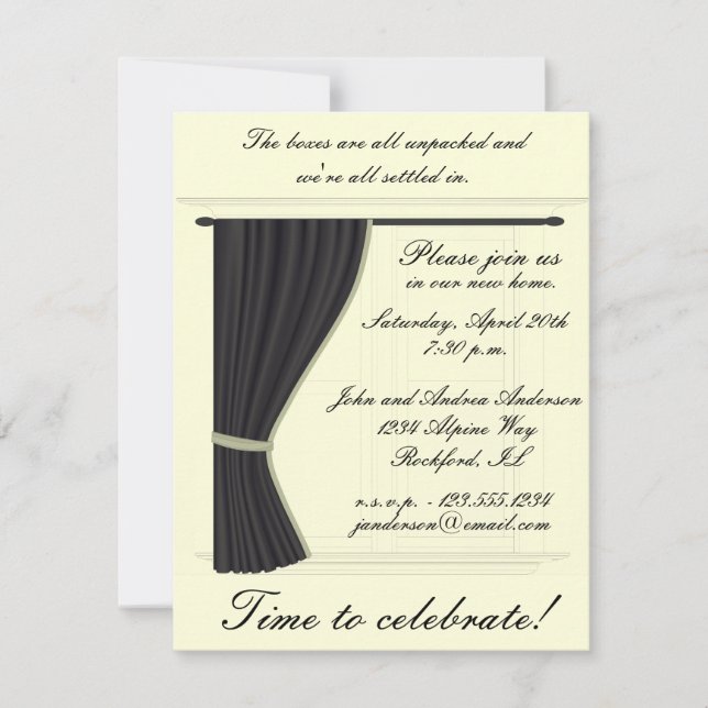 Convite de festas para uso doméstico (Frente)