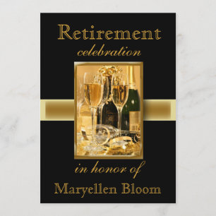 Convite de festas personalizado da aposentadoria