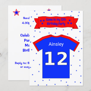 convite de festas personalizado de 12