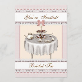 Convite de festas Personalizado de Chá Bridal - Ro