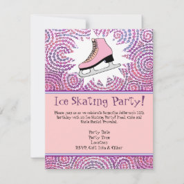 Convite de festas Pink Personalizado de Pele de Ge