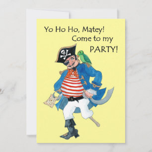Convite de festas Pirata