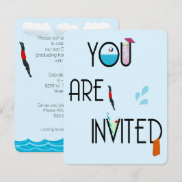 Convite de festas Piscina