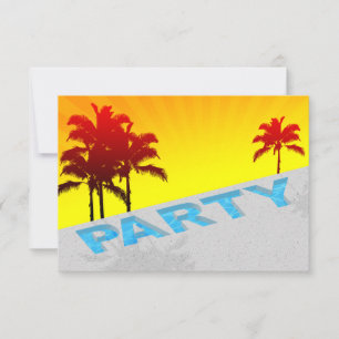 convite de festas piscina