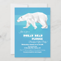 Convite de festas Polar Bear Plunge