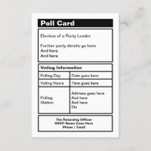 Convite de festas político personalizável