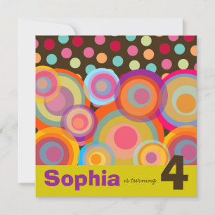 Convite de festas Pop de Aniversário de criança 