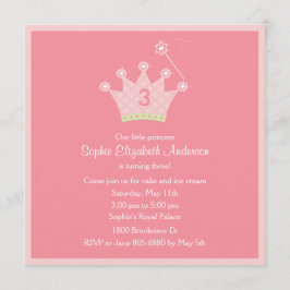 Convite de festas princesa